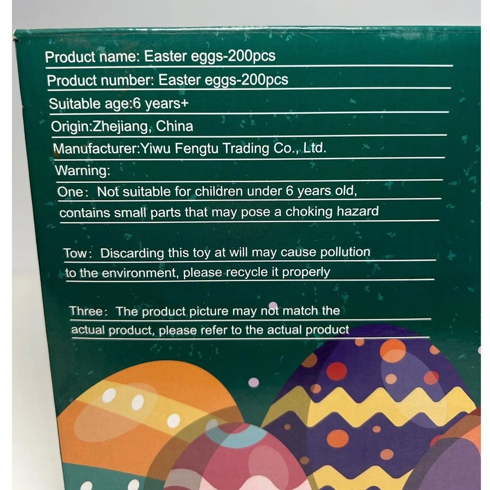 Happy‎ Easter Eggs Set 200 pcs Colorful Plastic Eggs Easter Basket Fillers New